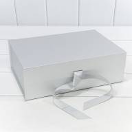 Коробка Прямоугольная 28,2*20*9,2 складная на магнитах Серебряный 1/48 Арт: 721226/0058 - Коробка Прямоугольная 28,2*20*9,2 складная на магнитах Серебряный 1/48 Арт: 721226/0058