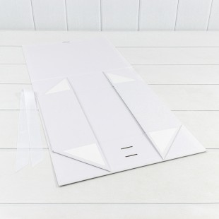 Коробка Прямоугольная 48*35*18 складная на магнитах Белый 1/24 Арт: 721362/417