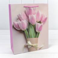Пакет подарочный с блёстками "Тюльпаны" (микс 311) 26*32*12 210г 1/20 1/240 Арт: 000311C - Пакет подарочный с блёстками "Тюльпаны" (микс 311) 26*32*12 210г 1/20 1/240 Арт: 000311C