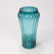 Ваза стеклянная 846 13*25см Бирюзовый 1/15 Арт: 846/4