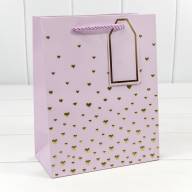 Пакет подарочный с тиснением &quot;Сердечки&quot; (микс 1) 18*23*10 210г 1/20 1/360 Арт: 000880E - Пакет подарочный с тиснением "Сердечки" (микс 1) 18*23*10 210г 1/20 1/360 Арт: 000880E