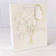 Пакет подарочный с тиснением &quot;Букет&quot; (микс) 26*32*12 210г 1/20 1/240 Арт: 000330C - Пакет подарочный с тиснением "Букет" (микс) 26*32*12 210г 1/20 1/240 Арт: 000330C