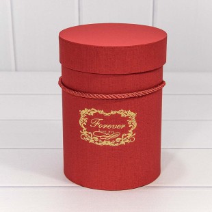 Коробки Цилиндр Набор 1/2 14*19 "Forever" Красный 1/24 Арт: 7212018/0032