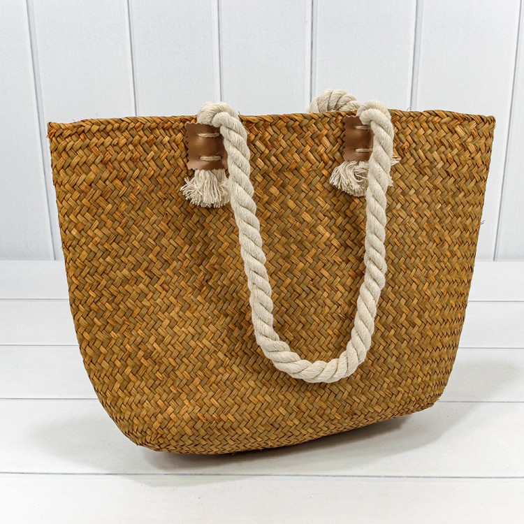 Корзина плетёная 37*12*26 (±5%) из камыша с ручками Натуральный 1/60 Арт: 420119/3