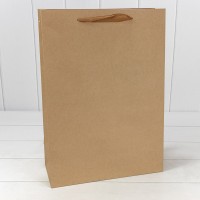 Пакет подарочный Крафт "Люкс" 32*45*14 210г 1/20 1/80 Арт: 000221A