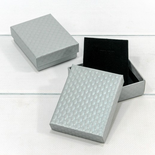 Коробка Прямоугольная 9*7*2,8 "Ромбики-2" Серый 1/12 1/240 Арт: 62797/6