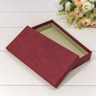 Коробка Прямоугольная 24*12*4 под кошелек Бордовый 1/120 Арт: 720310/7 - Коробка Прямоугольная 24*12*4 под кошелек Бордовый 1/120 Арт: 720310/7
