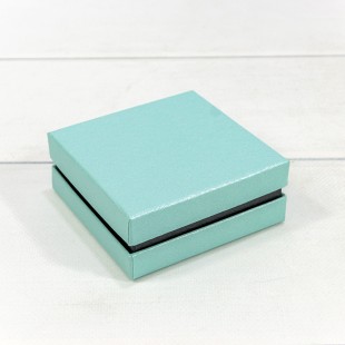 Коробка Квадратная 9*9*3,5 Светло-бирюзовый 1/6 1/120 Арт: 60999/6