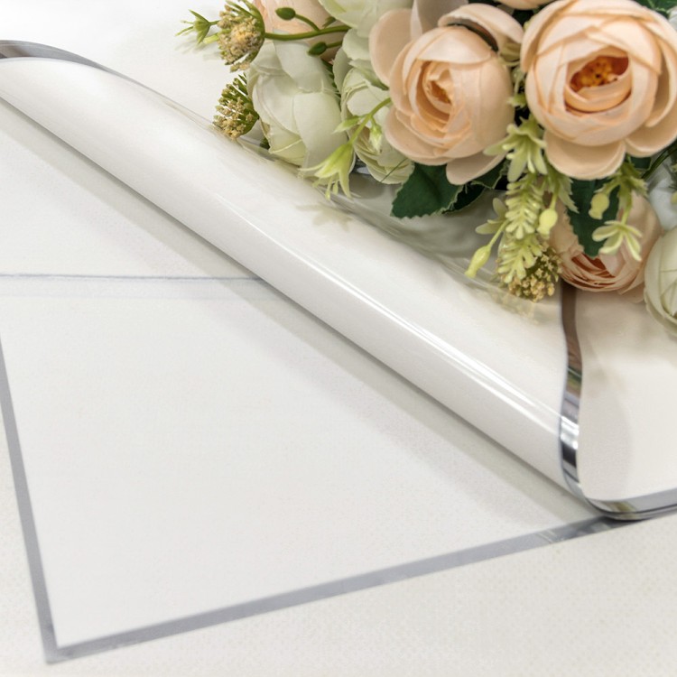 Плёнка в листах 55*55 (20 шт.) глянцевая/матовая с серебряной рамкой 50мкм Белый 1/60 Арт: 1862/2