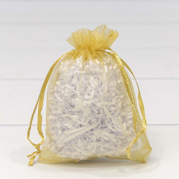 Мешочки из органзы 9*12 Золотой 1/100 1/5000 Арт: 000801-7I